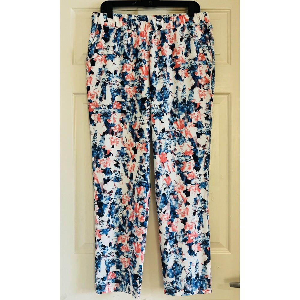 G by Giuliana Disney Alice Through The Looking Glass Floral Pull-On Pants Sz 14